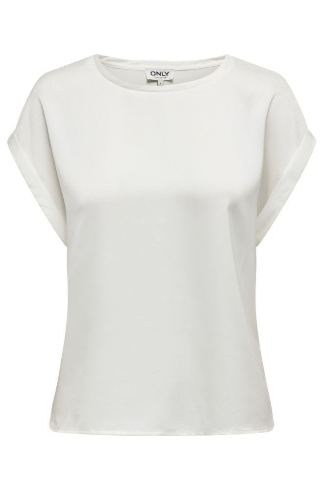 ONLLIEKE S/S SATIN MIX TOP WVN NOOS 15303413 Snow White